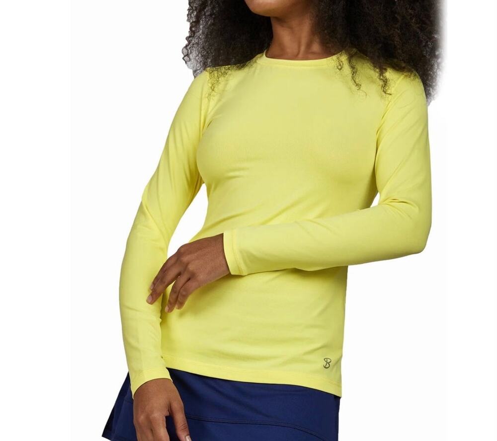 Sofibella Women's UV Colors Long Sleeve Tennis Shirt